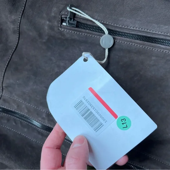 NWT Garrett Mens 54 (Fits US Large) Leather Jacket Hooded Full Zip Made in Italy - Picture 8 of 13